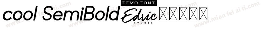 cool SemiBold字体转换